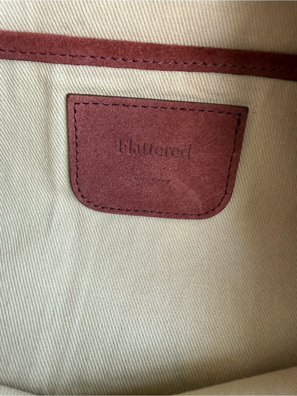 Flattered Suede Shoulder Bag in Rust Brown - Picture 4 of 6